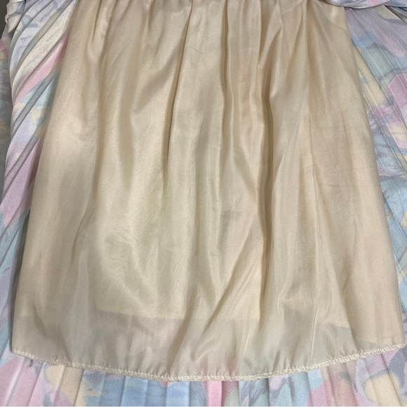 Multicolored Abstract High Waist A-Line Pleated Skirt - Size Small - Picture 10 of 10